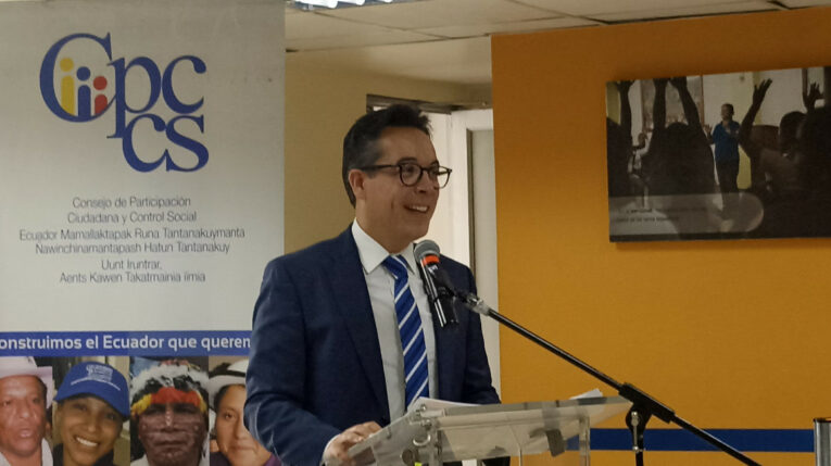 Roberto Romero durante la presentación de su plan de trabajo para ocupar el cargo de Superintendente de Bancos, el 2 de diciembre de 2022.