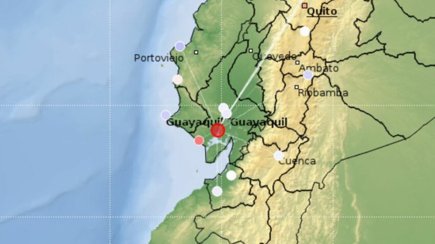 Fuerte temblor en Guayaquil se sintió en 19 cantones