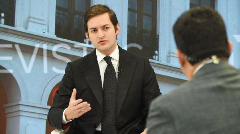Esteban Torres, viceministro de Gobierno, en una entrevista el 20 de enero del 2024.