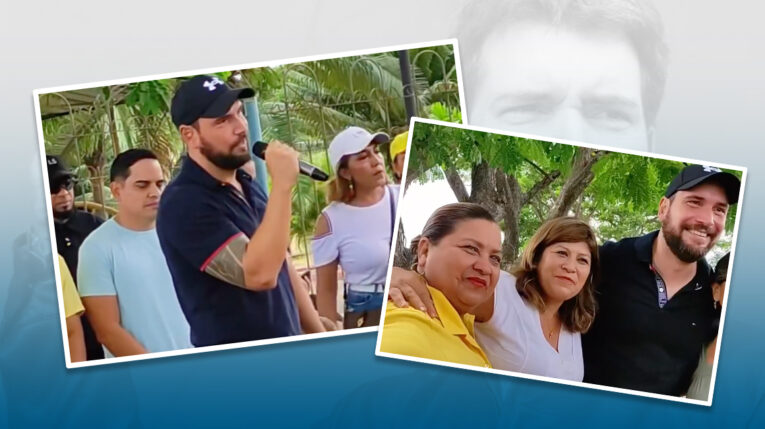 Jan Topic estuvo con simpatizantes en Durán, el 19 de mayo de 2024, horas antes de renunciar a su candidatura presidencial.