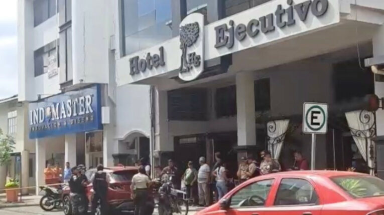 Sicarios asesinaron al administrador de un hotel en Portoviejo, Manabí, el 21 de mayo de 2024.