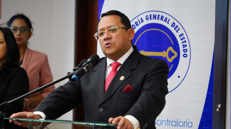 El contralor Mauricio Torres, en un evento este 21 de mayo de 2024.