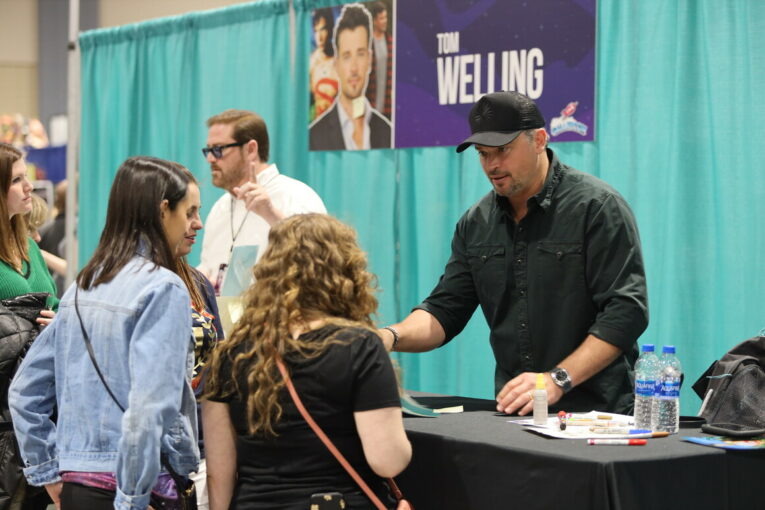 El actor Tom Welling en un evento de superhéroes en Estados Unidos.