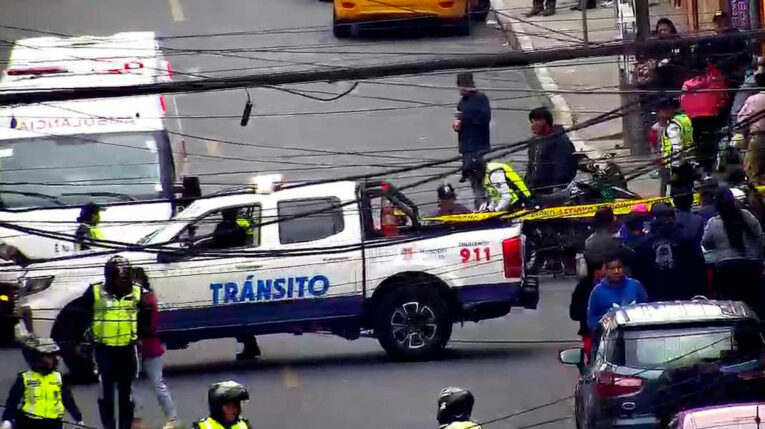 Motociclista muere por accidente de tránsito en el sur de Quito