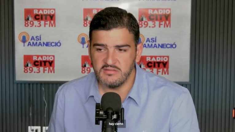 El alcalde de Guayaquil, Aquiles Alvarez, en su enlace radial del jueves, 13 de junio de 2024.