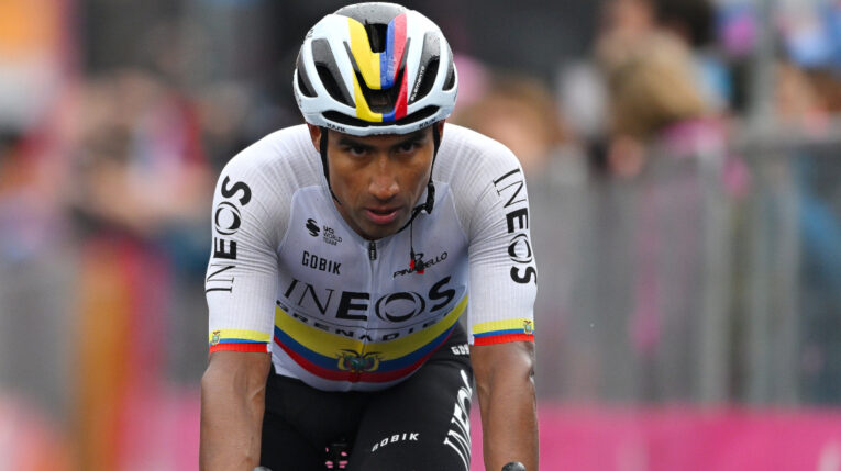 Jhonatan Narváez durante el Tour de Eslovenia, el 13 de junio de 2024.