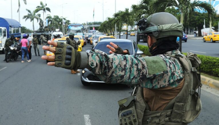 Operativo del Bloque de Seguridad en Manta, el 4 de junio de 2024.