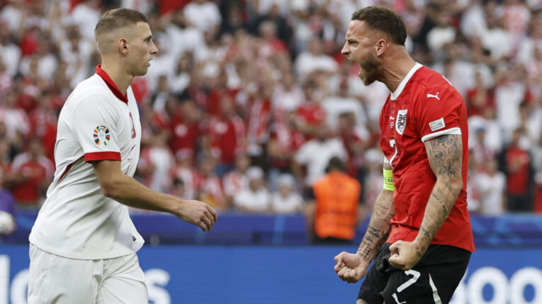 Polonia se enfrenta a Austria por la Eurocopa, el 21 de junio de 2024.