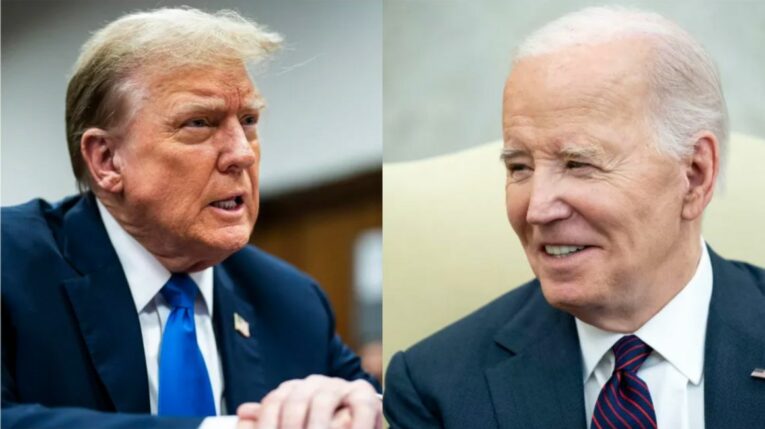 Donald Trump y Joe Biden, candidatos a la presidencia de Estados Unidos.