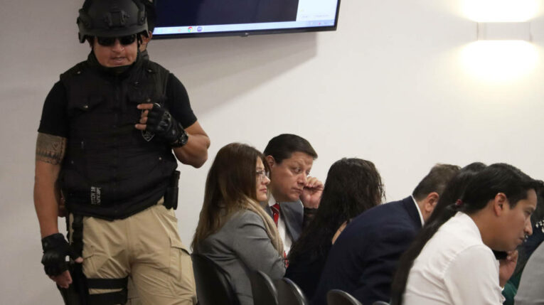 Audiencia de Juicio a procesados en el caso del asesinato de Fernando Villavicencio, en el Complejo Judicial Norte.