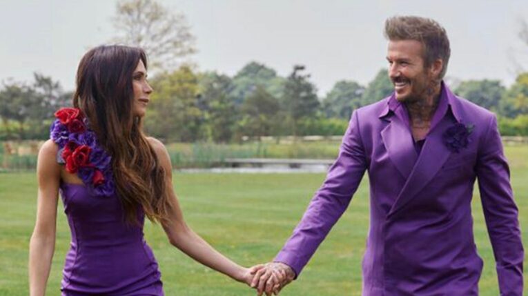 Victoria y David Beckham.