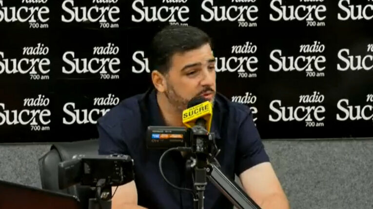 El alcalde de Guayaquil, Aquiles Alvarez, en su enlace radial del 10 de julio de 2024.
