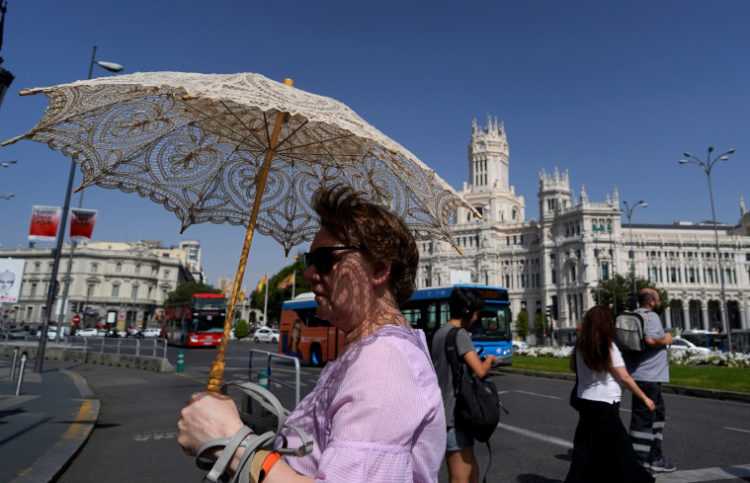 Las temperaturas en Madrid llegaron al récord de 42 grados. 