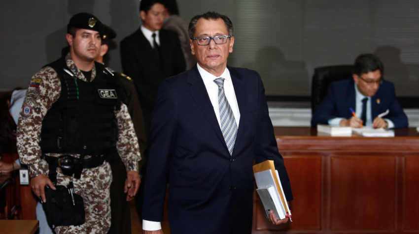 El exvicepresidente de Ecuador, Jorge Glas, fue condenado a prisión por la trama Odebretch