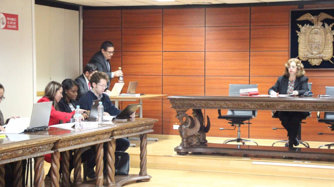 Audiencia de formulación de cargos contra Alexis Mera y María de los Ángeles Duarte