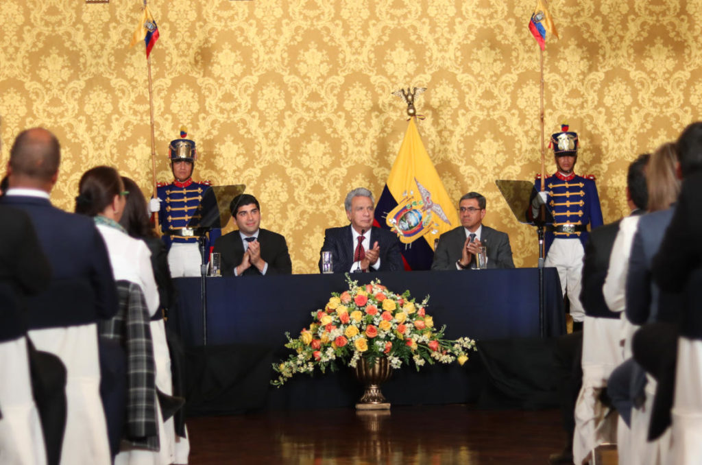 La ‘presentación en sociedad’ del  gabinete ministerial de Lenín Moreno