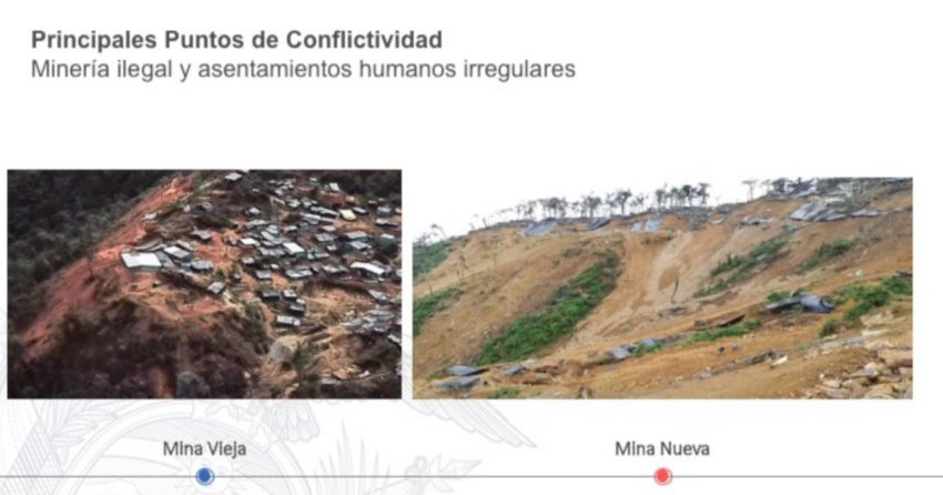El Ministerio confirmó que existe una nueva boca de explotación minera en La Merced. 