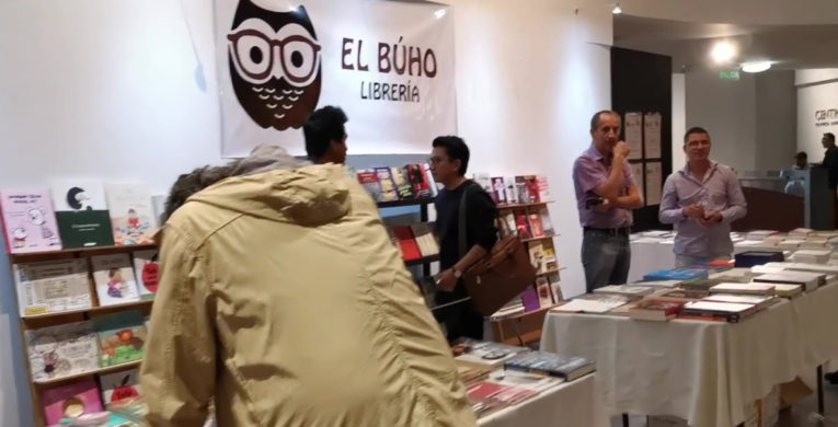 Feria del Libro de la PUCE, en Quito, realizada en junio de 2019
