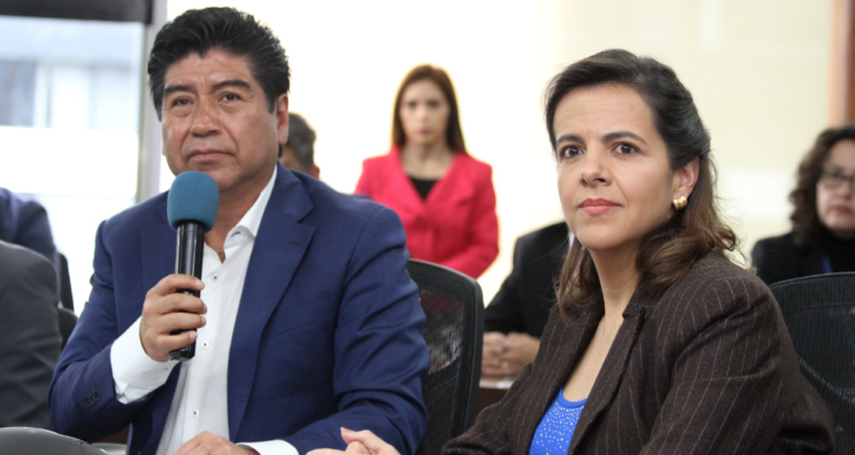 Jorge Yunda y María Paula Romo