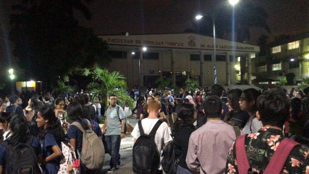 Una nueva explosión alertó a los estudiantes de la Universidad de Guayaquil