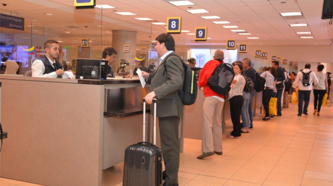 Las instalaciones de Migración en el aeropuerto Mariscal Sucre de Quito.