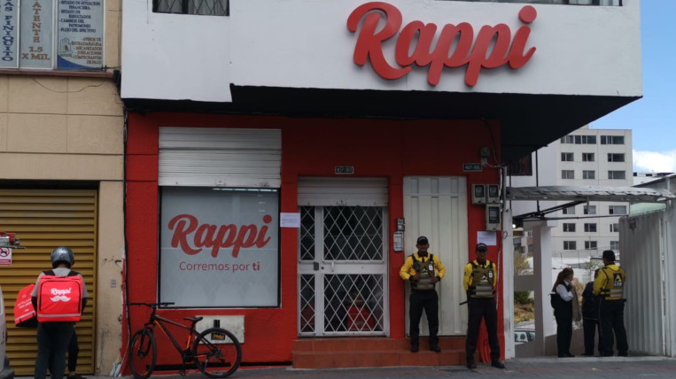 La oficina de Rappi en Quito. 