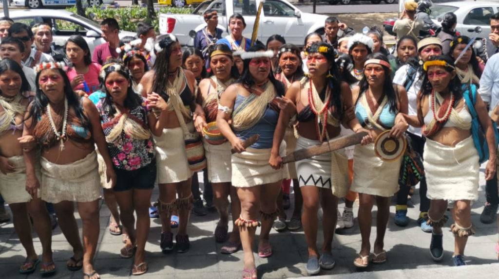 “Río Piatúa no se negocia con whisky ni con dólares”, reclaman indígenas en Quito
