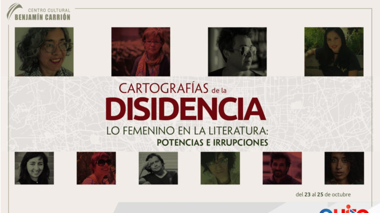Afiche promocional de 'Cartografías de la disidencia', con las escritoras y escritores invitados