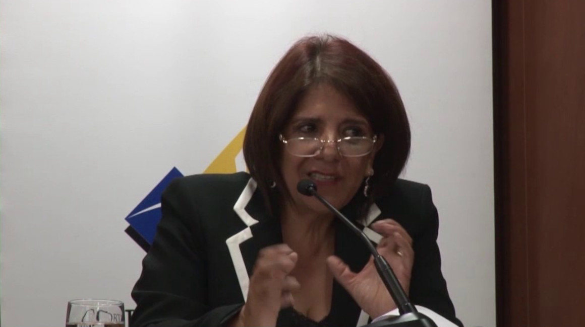 María Rosa Merchán, presidenta subrogante de la Corte Nacional de Justicia.