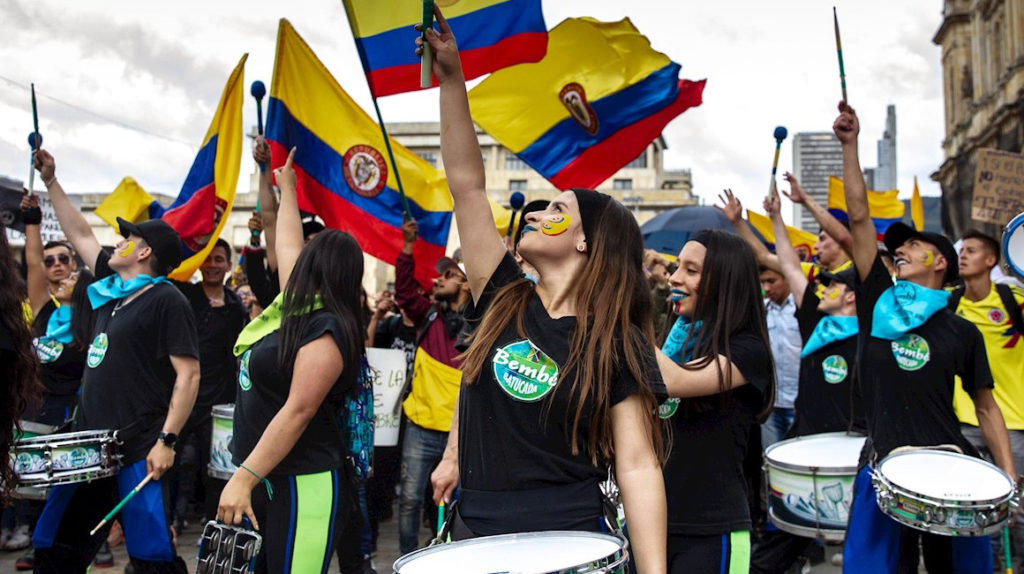 Bogotá protesta en el segundo paro nacional contra el Gobierno