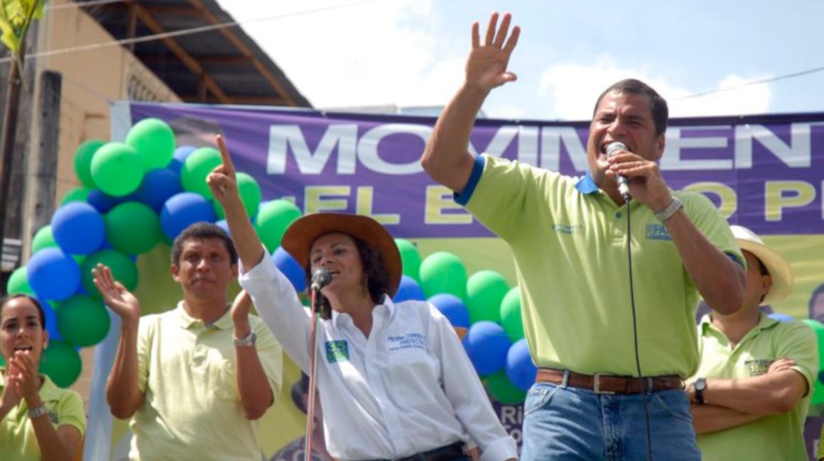 Pierina y Rafael Correa