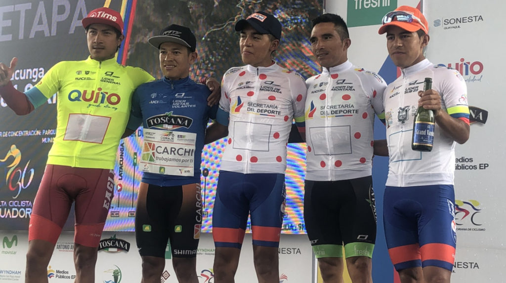 Richard Huera se lleva la etapa reina de la Vuelta al Ecuador