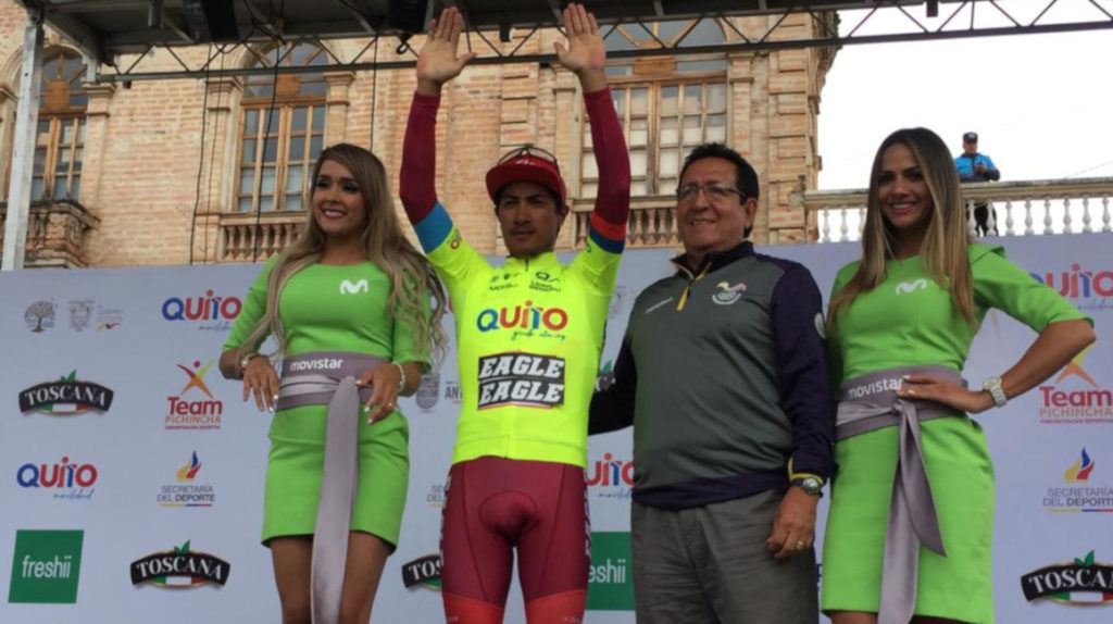 Jorge Montenegro gana la segunda etapa y es nuevo líder de la Vuelta al Ecuador