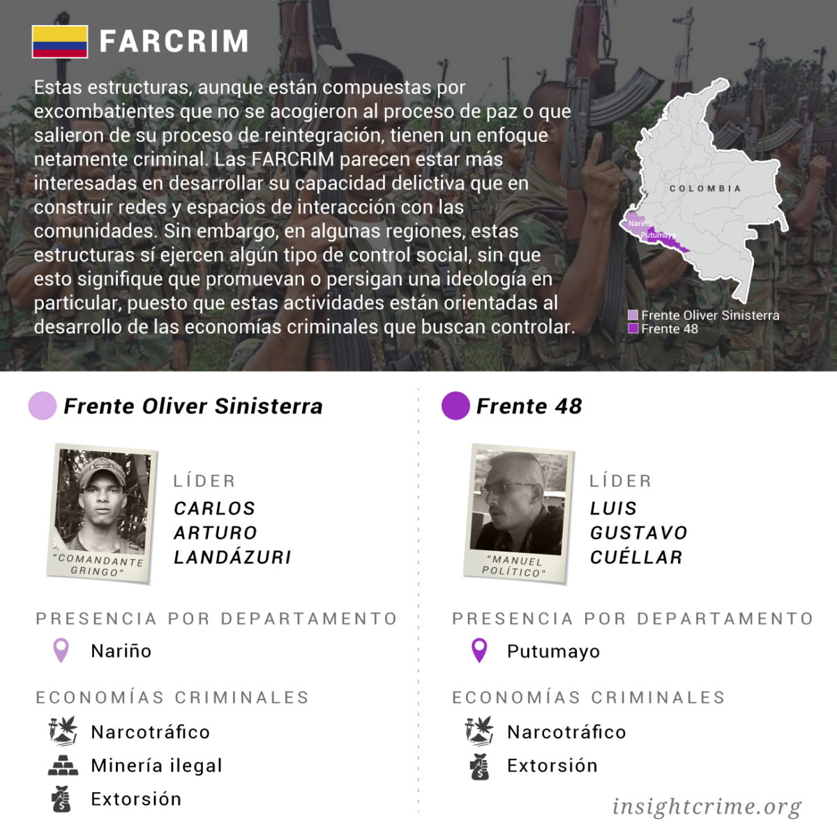 Colombia Farcrim Frente Oliver Sinisterra Frente 48 InSight Crime 09 10 19