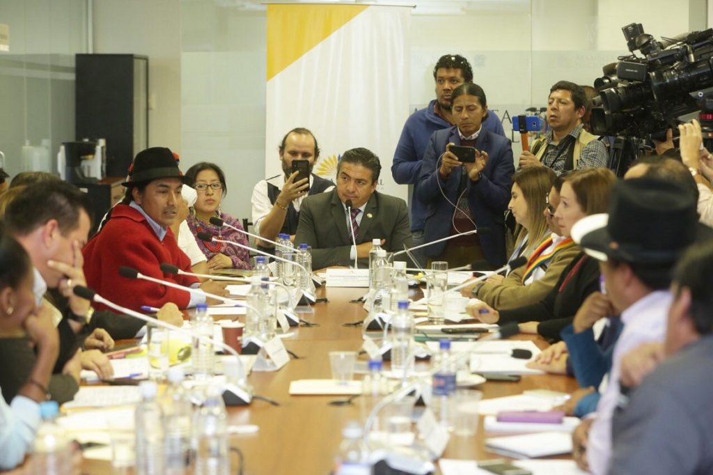 Leonidas Iza acusa al Vicepresidente de dividir a la comunidad indígena