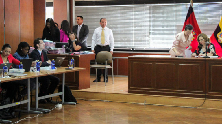 Imagen de la audiencia preparatoria de juicio del caso "Sobornos 2012-2016", durante la jornada del 17 de octubre de 2019.