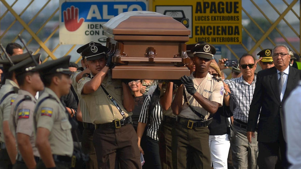 Restos de ecuatoriano víctima de tiroteo en EE. UU. llegan a Guayaquil
