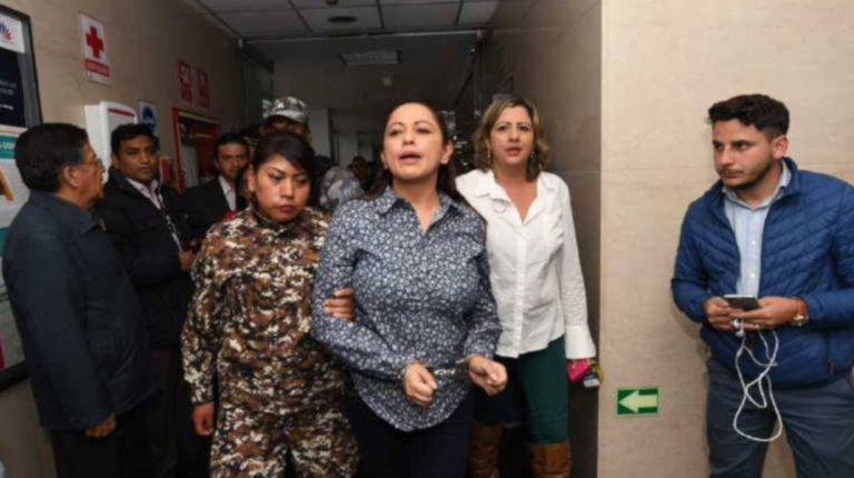 Paola Pabón, prefecta de Pichincha, acudió a la Asamblea el 11 de noviembre de 2019 para hablar acerca del paro de octubre.