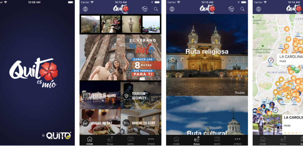La ‘app’ que le muestra las opciones de ocio en Quito