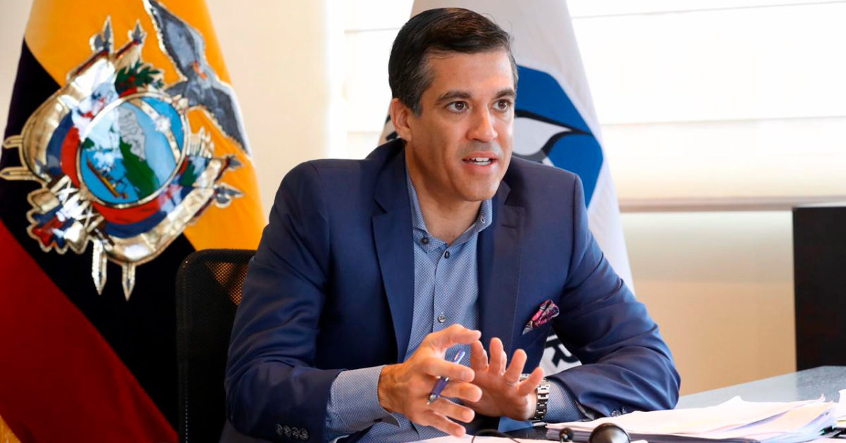 Pablo Flores, exgerente de Petroecuador, durante una entrevista en enero de 2020.