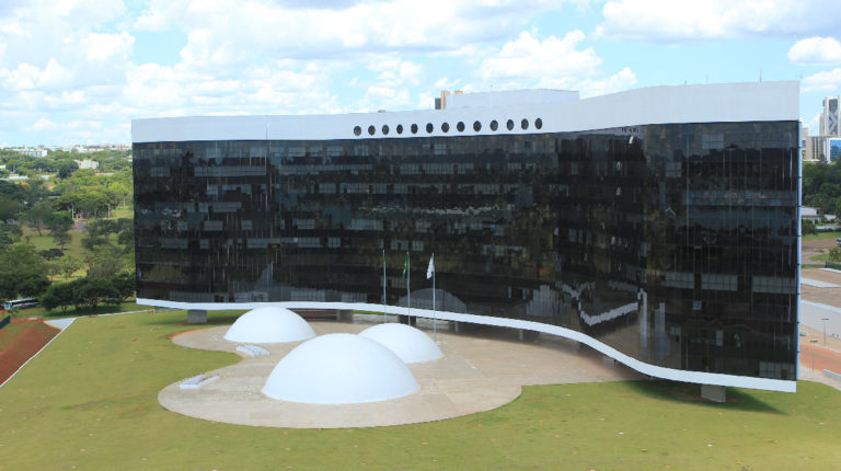 El Tribunal Superior Eleitoral de Brasil, en Brasilia.
