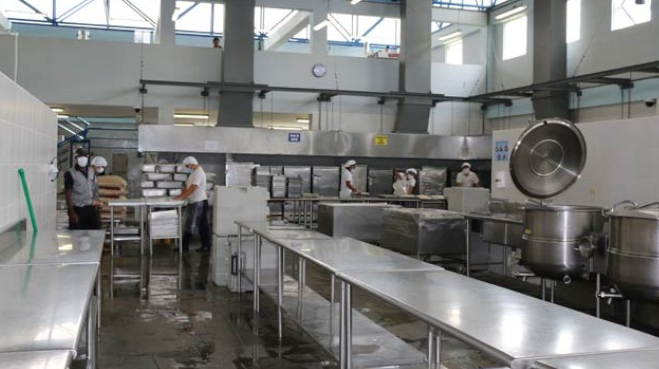 La cocina del Centro de Rehabilitación Social de Guayaquil.