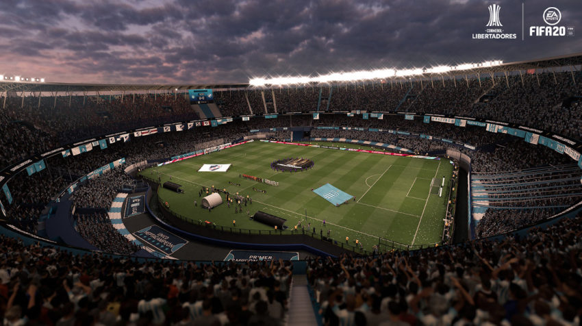 El estadio de Racing Club de Avellaneda, el Cilindro, es uno de los atractivos del nuevo FIFA 20.