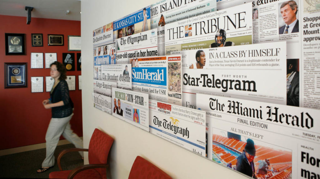 Empresa dueña del Miami Herald se declara en bancarrota