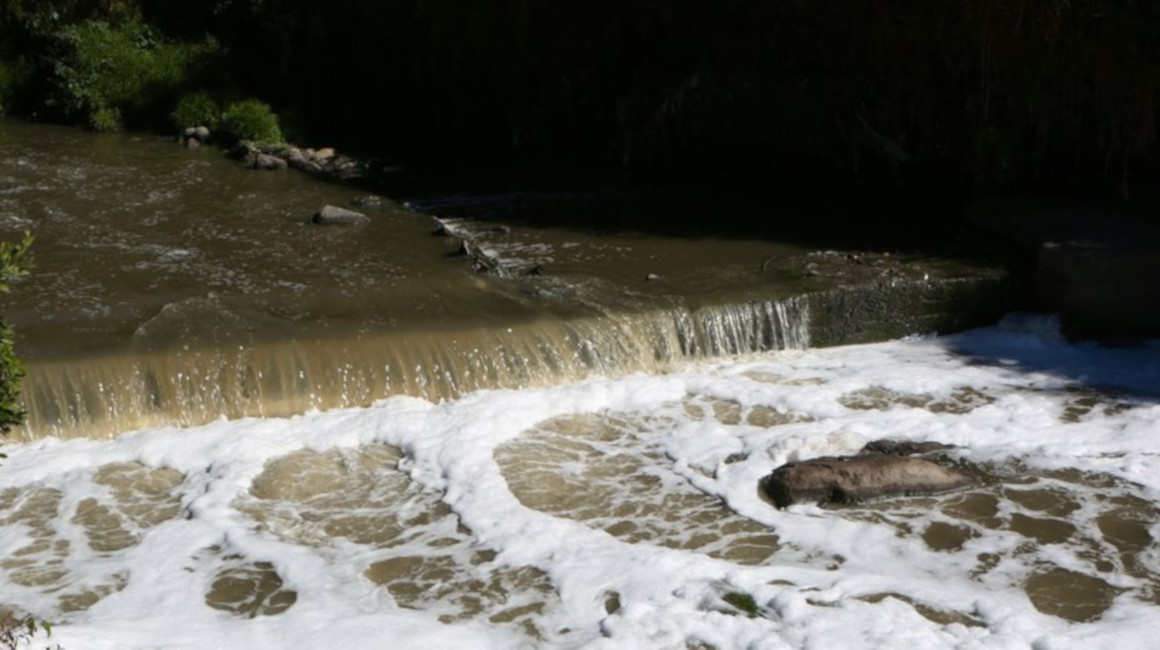 El río San Pedro también está contaminado.