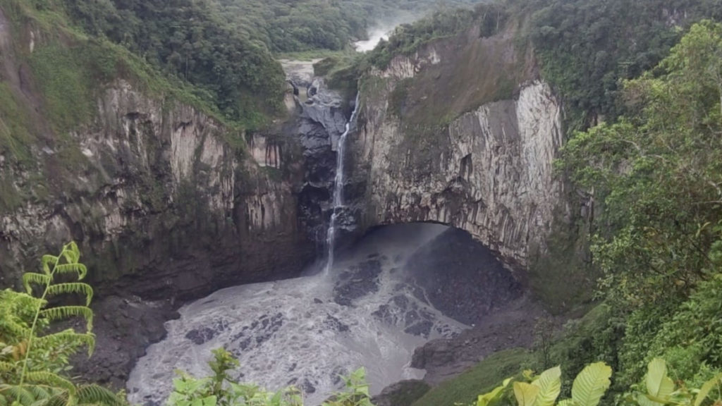 La cascada de San Rafael se queda sin caudal
