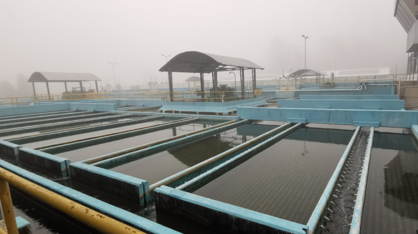 Proceso de potabilización del agua en la planta Bellavista.