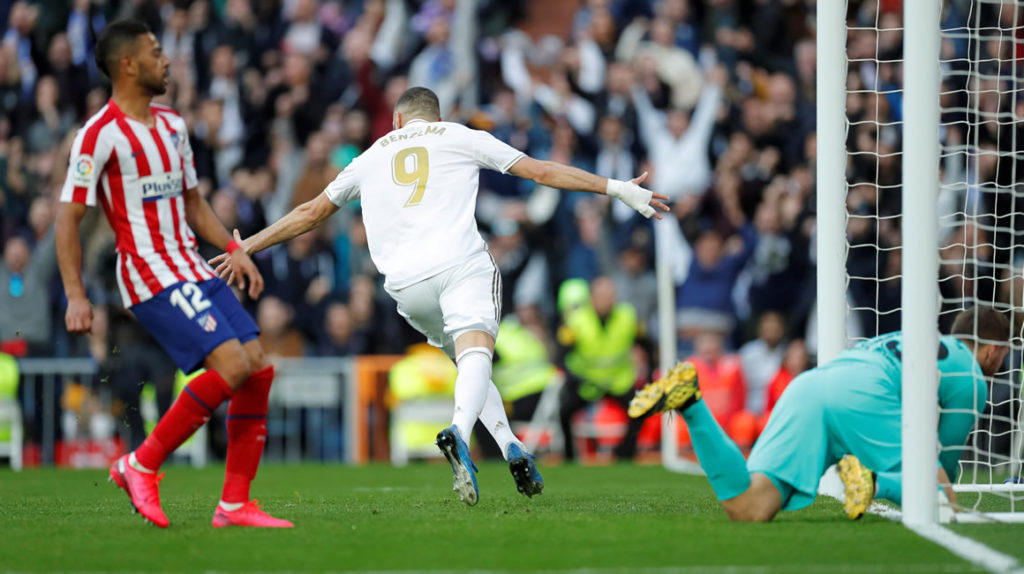 Con gol de Benzema, Real Madrid gana el derby de la capital española