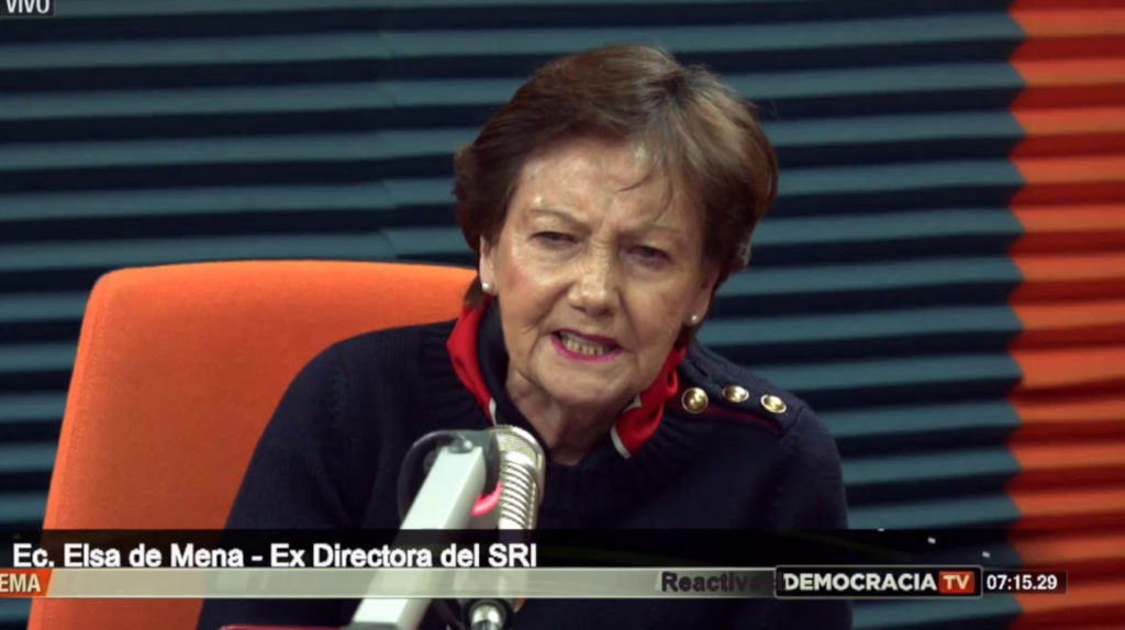 Elsa de Mena, primera directora del SRI, fallece en Quito