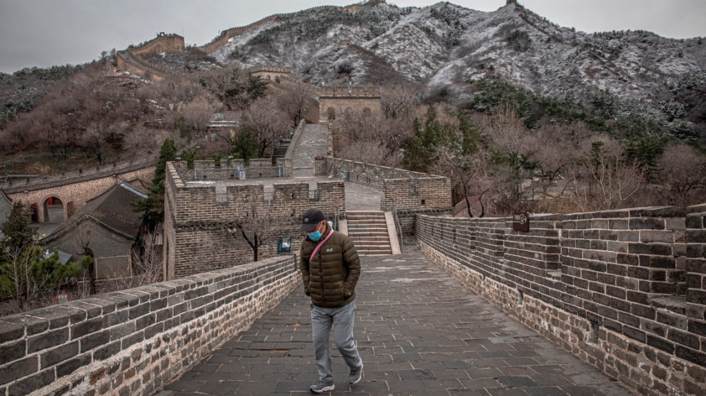 A pesar del coronavirus, la Gran Muralla China reabre sus puertas